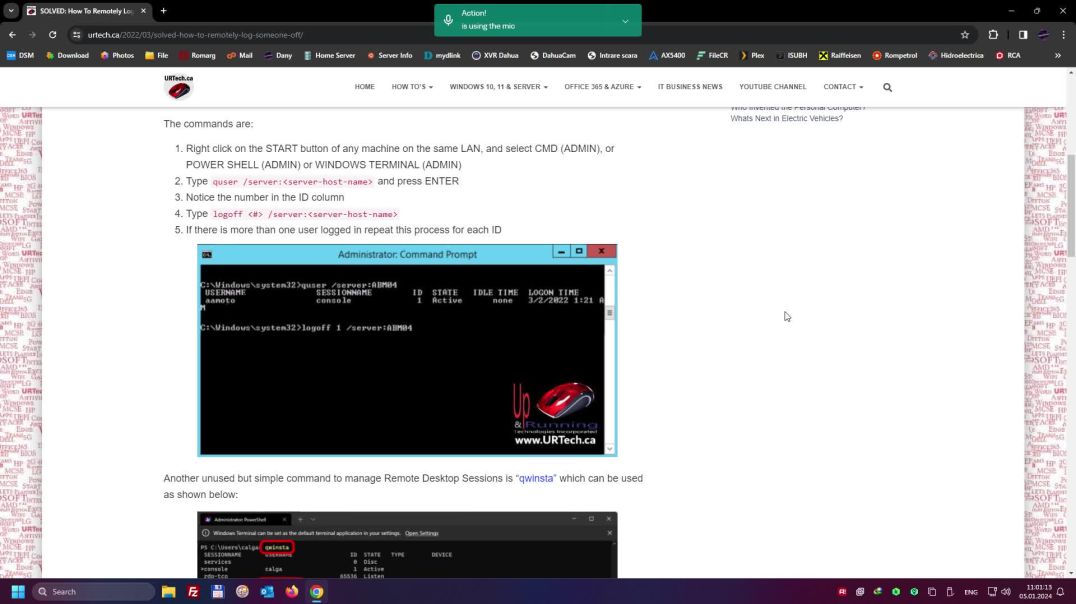 How To Remotely Log  Off someone from command promt (LAN Only)