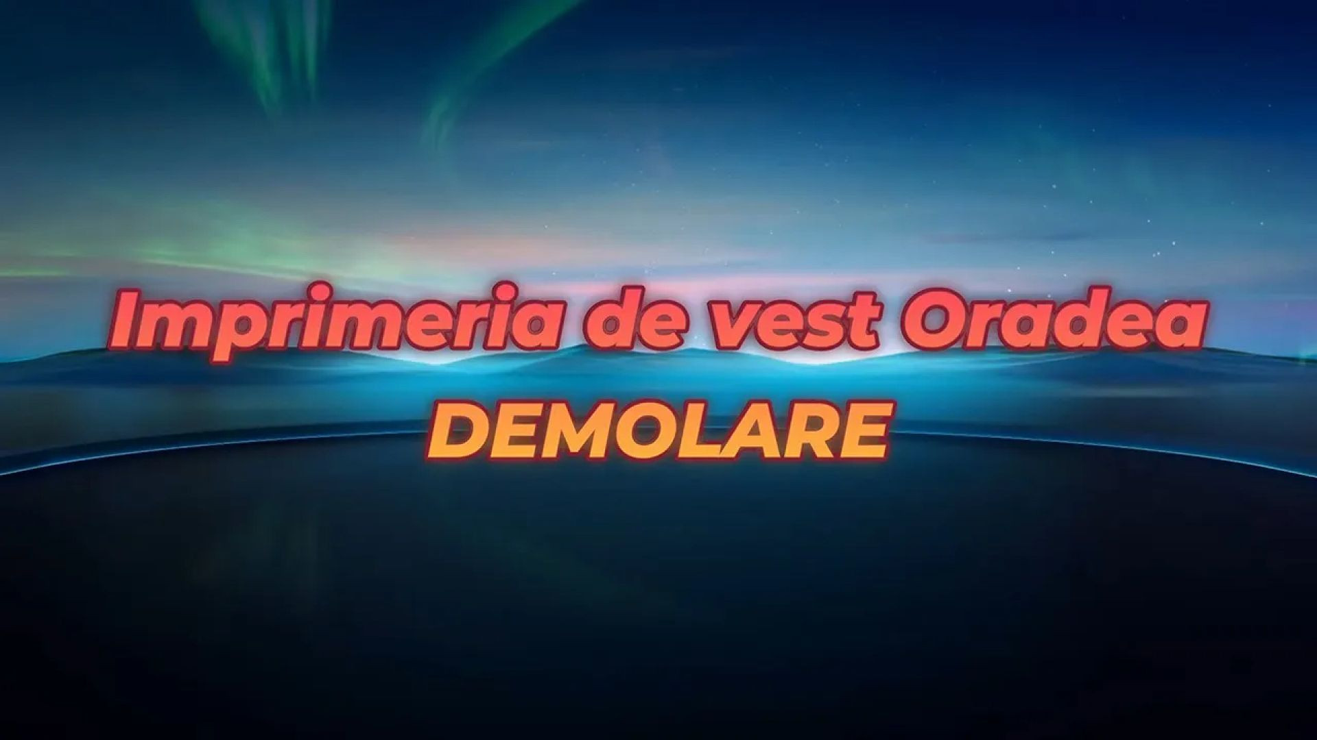 ⁣Imprimeria de Vest Oradea   Demolare